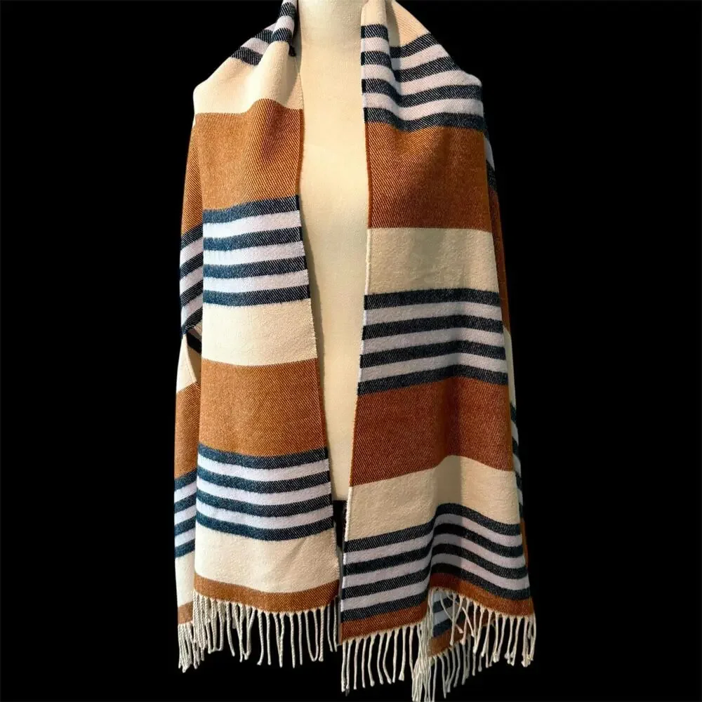 NWOT Madewell Interstripe Cape Scarf - Picture 4 of 9